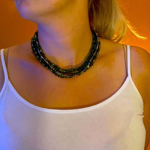 Green Bead Necklace - Picture 1 of 4